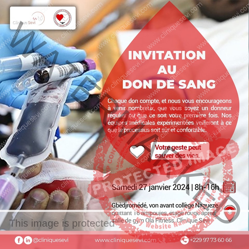 Campagne de don de sang clinique sevi